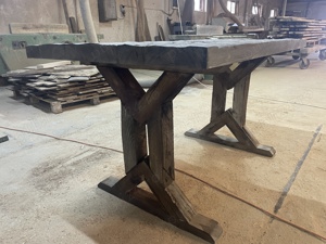 Masa masiv stejar rustic - imagine 2