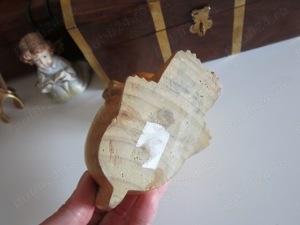 cadou inedit Pisica sculptura lemn Germania 1970 - imagine 5