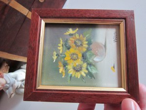 cadou rar tablouri picturi ulei semnate 3 miniaturi colectie Germania - imagine 5