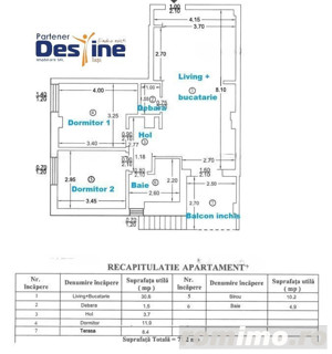 Spațiu comercial 71,2mp+LOC DE PARCARE+GRADINA 50mp - Valea Adâncă - imagine 13