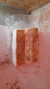 Slanina afumata pe lemn de fag 