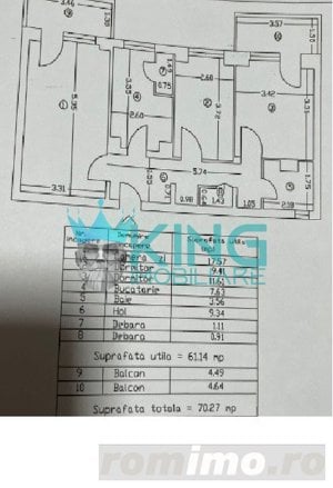 3 Camere | Pantelimon | Mobilat | 2 Balcoane |AC - imagine 9