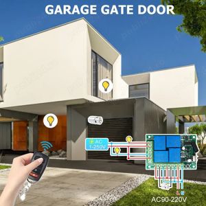 Releu telecomanda 4 relee 2 telecomenzi automatiz porti 12 sau 220V - imagine 4