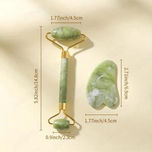 Rola de jad masaj, promovează circulația sângelui, reduce cearcănele, umflarea și ridurile - imagine 2