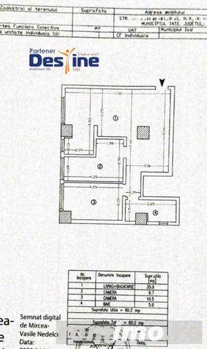 Apartament 3 camere 60,2 mp Open space - Lazăr Residence - imagine 13