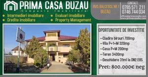 Oportunitate de investitie   cladire birouri, doua case si teren 3300mp cu deschidere la e85  