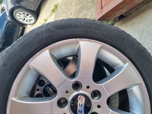 4 cauciucuri de vara 205 55 16 cu jante de aliaj 5x120 de opel insignia - imagine 3