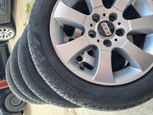 4 cauciucuri de vara 205 55 16 cu jante de aliaj 5x120 de opel insignia - imagine 4