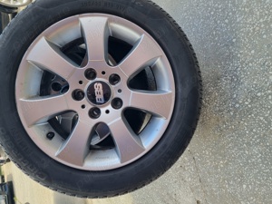 4 cauciucuri de vara 205 55 16 cu jante de aliaj 5x120 de opel insignia - imagine 10