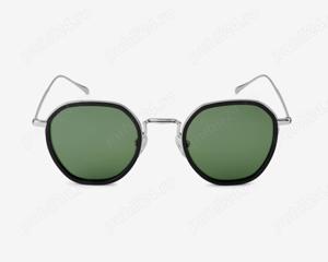 Ochelari de soare Waykins Rama argintie Lentile verzi polarizate