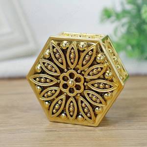 Cutie De Depozitare Portabilă Vintage Aurie, Cutie De Bomboane Creativă, Cutie De Plastic Organizato