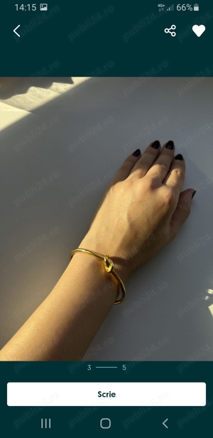 Bratara Celine Gold - imagine 3