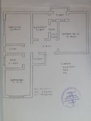 Proprietar vând apartament, 3 camere, Giurgiu, 74m, bloc izolat termic - imagine 5