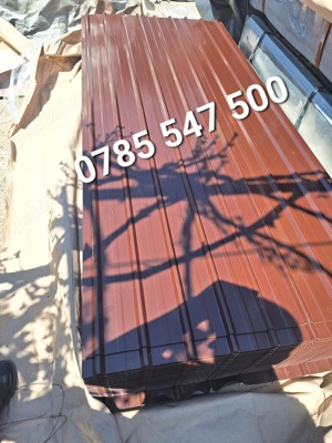 Tabla cutata colorata și zincata 