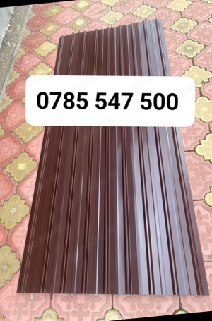 Tablă cutata colorată și zincată 