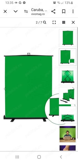 Panou rulabil Walimex pro fundal gri 155x200, 23077