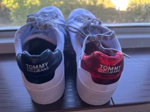  Vând tommy jeans flag logo flatform sneaker - imagine 8