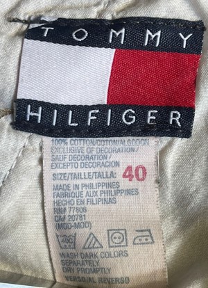 Bermude barbati TOMMY HILFIGER pantaloni scurti bej nude 6 buzunare - imagine 9