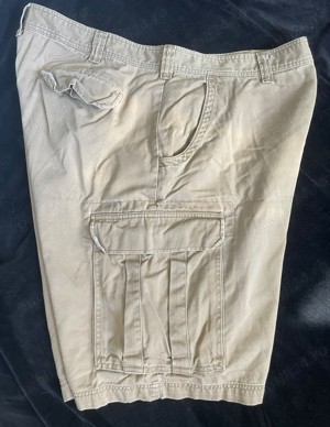 Bermude barbati TOMMY HILFIGER pantaloni scurti bej nude 6 buzunare - imagine 3
