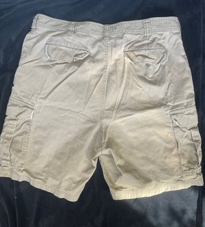 Bermude barbati TOMMY HILFIGER pantaloni scurti bej nude 6 buzunare - imagine 4