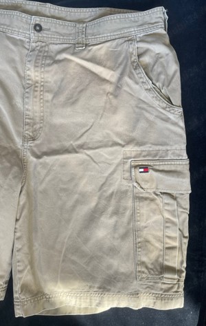 Bermude barbati TOMMY HILFIGER pantaloni scurti bej nude 6 buzunare - imagine 8