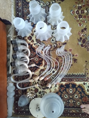 Lustra clasica din sticla - imagine 7