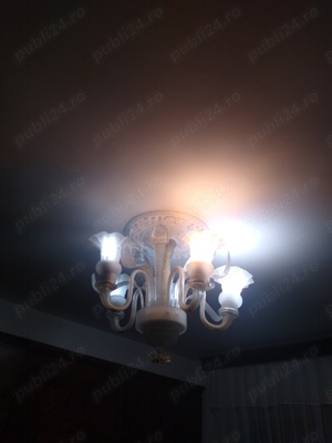 Lustra clasica din sticla - imagine 6