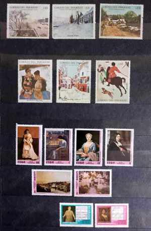 Lot timbre pictură -  Cehoslovacia, Cuba, Nicaragua, Polonia, R.D. Germană - imagine 4