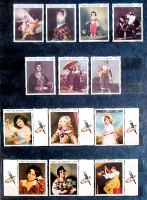 Lot timbre pictură -  Cehoslovacia, Cuba, Nicaragua, Polonia, R.D. Germană - imagine 6