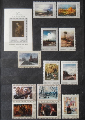 Lot timbre pictură - URSS - imagine 3