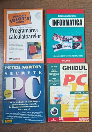 4 carti de informatica,   in stare foarte buna, se pot vedea in poze,   1- Programarea calculatoarel