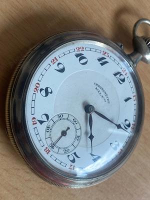 Ceas de buzunar Kilfo Cronometre argint - imagine 2