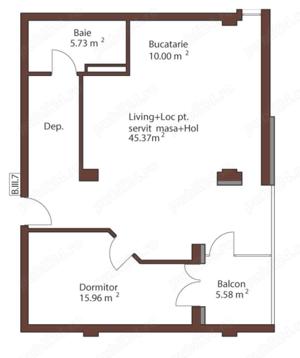 Apartament 2 camere la Arad Plaza zona Ultracentrala - imagine 8