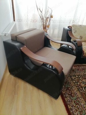 Canapea extensibila si 2 Fotolii.  - imagine 3