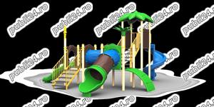 Ansamblu de joaca pentru copii , tobogan , leagan  - imagine 5