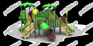 Echipament pentru locuri de joaca , tobogan , leagan dublu , cataratoare  - imagine 2