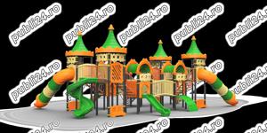 Ansamblu de joaca pentru copii , tobogan drept , tobogan spirala, cataratoare , leagan simplu ,  - imagine 3