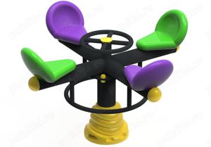 carusel rotativ   ansamblu de joaca pentru copii   mobilier stradal   mobilier urban  - imagine 5