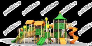 Ansamblu de joaca pentru copii , tobogan drept , tobogan spirala, cataratoare , leagan simplu ,  - imagine 5