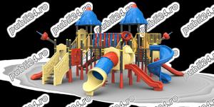 Ansamblu de joaca pentru copii , tobogan drept , tobogan spirala, cataratoare , leagan simplu ,  - imagine 7