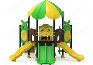 Ansamblu de joaca pentru copii , tobogan , leagan dublu - imagine 10