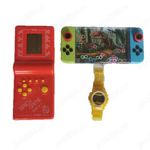 Set de joaca pentru copii, 3 piese:consola Tetris, joc de apa,ceas de mana, multicolor,nou. - imagine 2