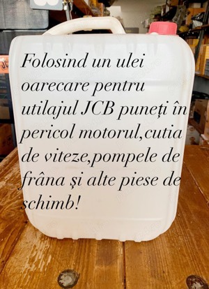 Uleiuri originale JCB si producator Cyclon pentru buldoexcavatoare JCB - imagine 2