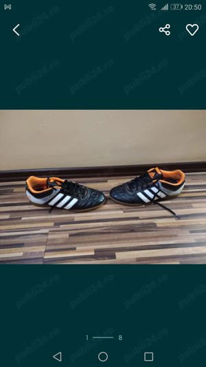 Ghete fotbal Adidas, sală,marimea 40,5 (26 cm)