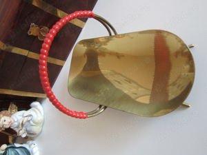 cadou rar Vas Emil Funk Tray Post Bauhaus bronz alama colectie Germania 1950  - imagine 4