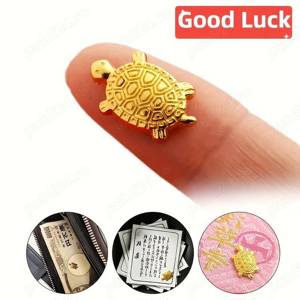 Bijuterii broscute aurii metal 1 cm statuie bogăție țestoasă de aur - Aduce noroc și prosperitate or