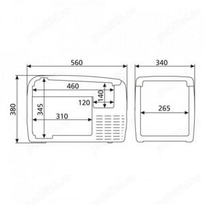 Waeco GDF36 frigider/congelator auto cu compresor 12/24V 230V - imagine 6