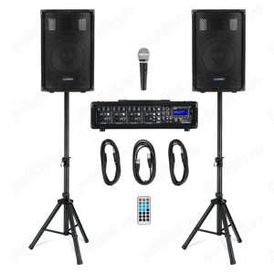 Set Mixer Amplificat PA McGrey BP-210 + boxe