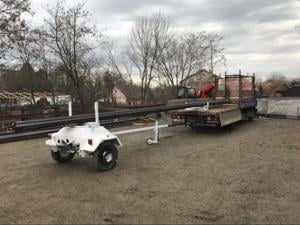 Remorca cu brat telescopic pt materiale lungi REMA