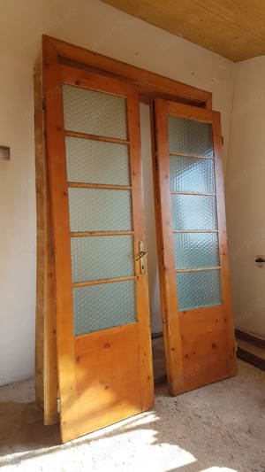 Vand uși duble de lemn  - imagine 4